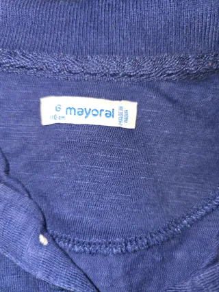 Polo Mayoral manga larga azul