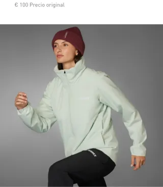 Chaqueta Adidas Terrex Verde mujer Talla S