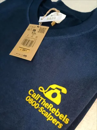 Sudadera Scalpers Azul Talla XXL