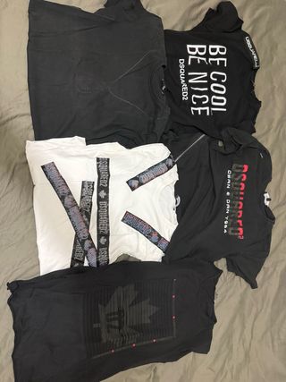 Lote 5 Camisetas DSQUARED2 Hombre