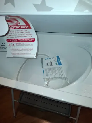 Cambiador y bañera bebé estrellas