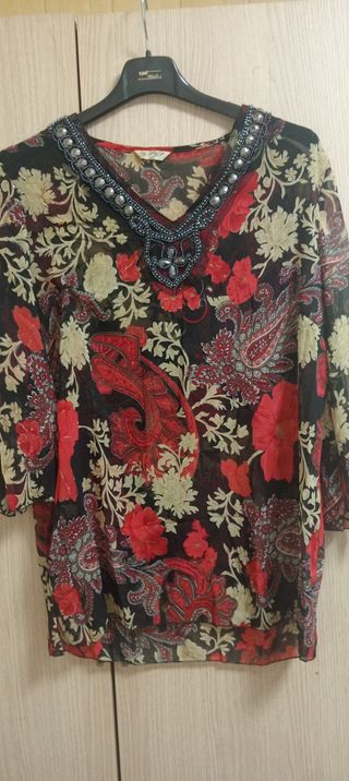 Camisa transparente mujer