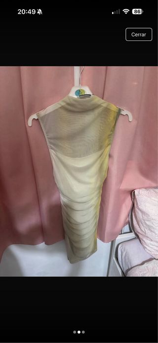 Vestido berskha Beige/Amarillo Talla S