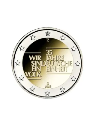 Moneda 2€ Alemania 2025 Unidad Alemana SC/UNC.