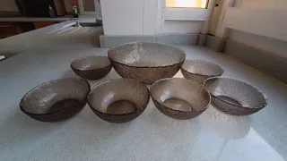 Lote de platos de cerámica y cristal