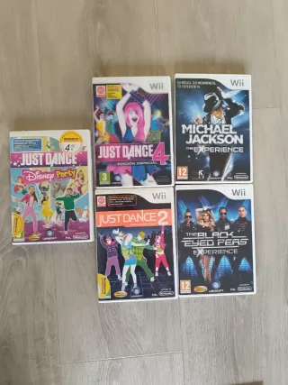 Pack 5 Juegos Wii Just Dance y Michael Jackson