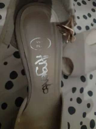 Scarpe camoscio beige Tg 37