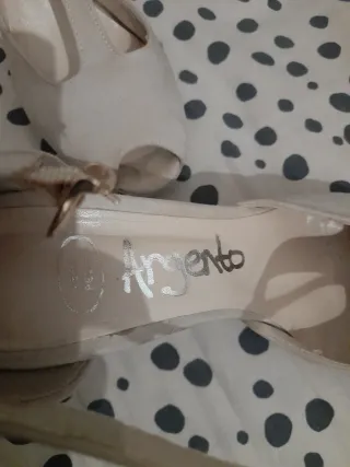 Scarpe camoscio beige Tg 37