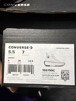 Converse Run Star Hike Beige Talla 38