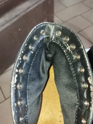 Stivaletti donna n.39 neri e oro