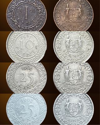 🇸🇷 Surinam 🇸🇷 Lote monedas