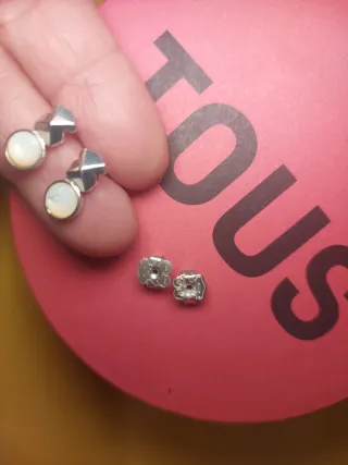 Pendientes Tous Plata y Gema