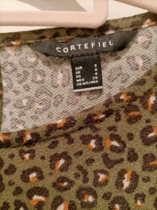 Vestido estampado leopardo verde