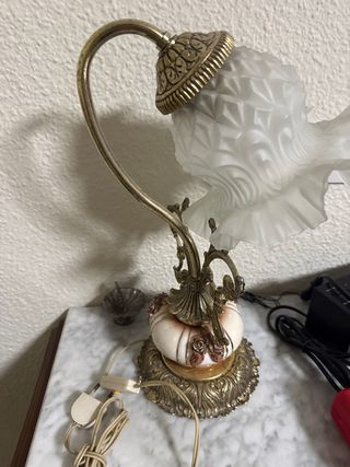 Lámparas Vintage Cristal y Porcelana
