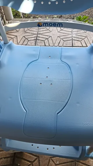 Silla de ducha para discapacitadoMoem azul y bla