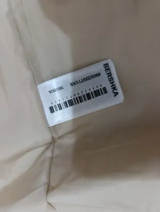 Abrigo acolchado beige