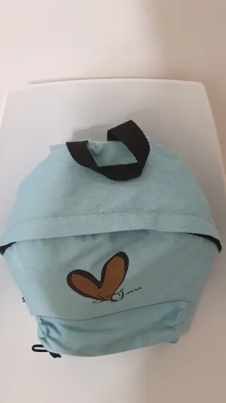 Zaino Sweet Years azzurro con cuore