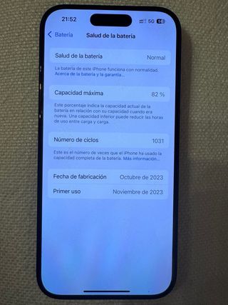 iPhone 15 Pro 128GB Negro