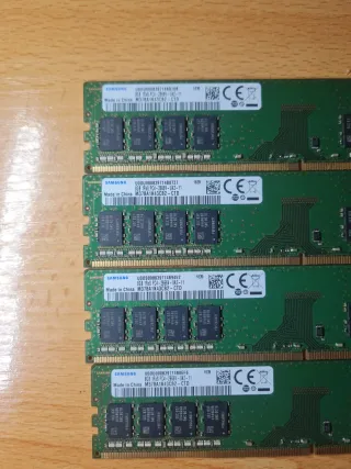 32 GB DDR4 Samsung 2666 4 x 8 Gb memoria ram ddr4