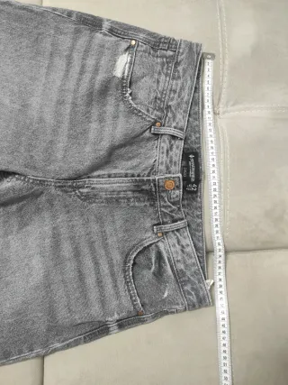 Stradivarius jeans donna a zampa grigi