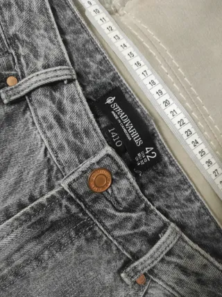 Stradivarius jeans donna a zampa grigi