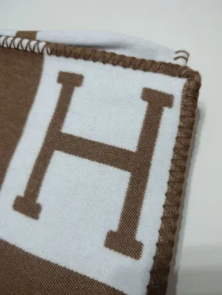 Manta de lana icónico díseño Hermes