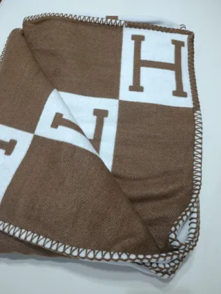 Manta de lana icónico díseño Hermes