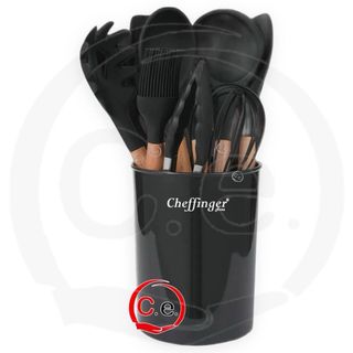 Set Mestoli Cheffinger Silicone e Legno