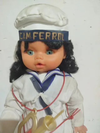 Muñeca marinera vintage años 70