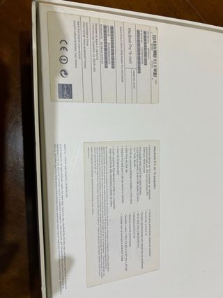 Scatola vuota per Macbook Pro 2017 Argento