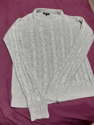 Jersey mujer Clayton Gris Talla S y bufanda