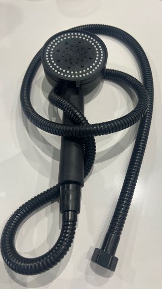 Alcachofa ducha negra flexible