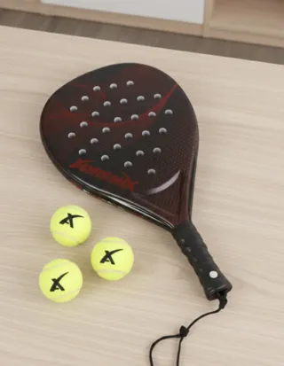 Set raqueta pádel + 3 pelotas