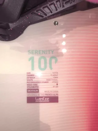 Tabla Snowboard Wedze Serenity 100