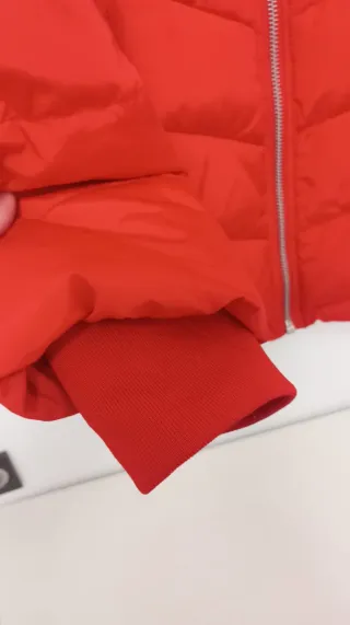 Chaquetón acolchado mujer rojo talla 48