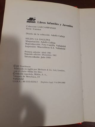 Hilda la gallina – Jill Tomlinson – Libro infantil