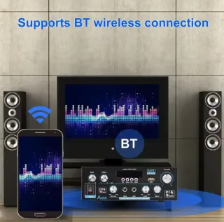 Amplificador Audoo AK55 Bluetooth 900W 50w+50w RMS