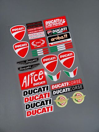KIT PEGATINAS VINILO DUCATI MOTO PANIGALE MONSTER