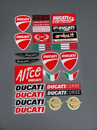 KIT PEGATINAS VINILO DUCATI MOTO PANIGALE MONSTER
