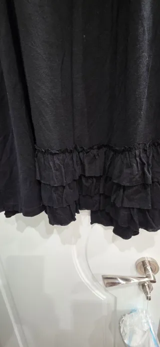 Chaleco largo Naf Naf negro talla única