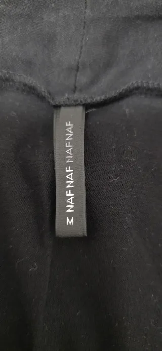 Chaleco largo Naf Naf negro talla única