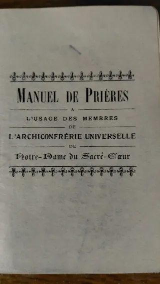 Antico pezzo rarro Manuale di Preghiere 1935