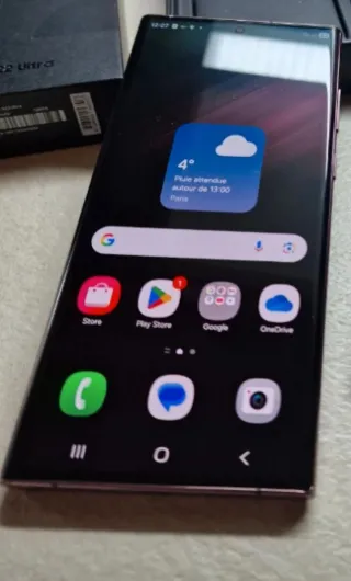 Samsung s22 ultra Móvil Morado/Marrón