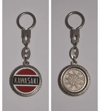 Llavero Moto Kawasaki Llanta Rueda Vintage
