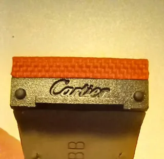 Cinturino Cartier Santos 100 Rosso, 20mm