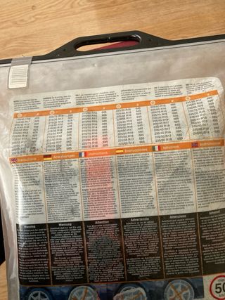 Cadenas de nieve AutoSock sin estrenar