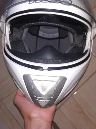 Casco de moto integral blanco Hebo