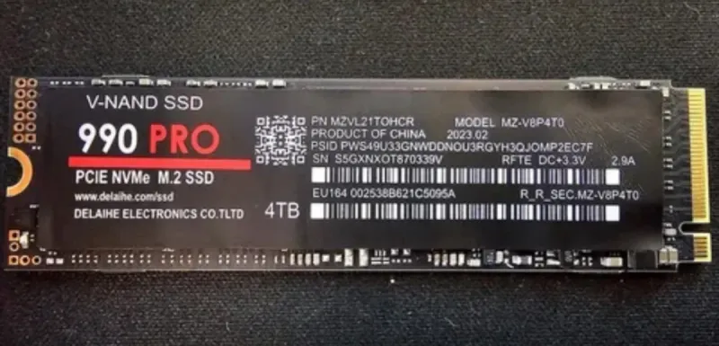 SSD 4TB NVMe PCIe 4.0 990 PRO afbeelding 2