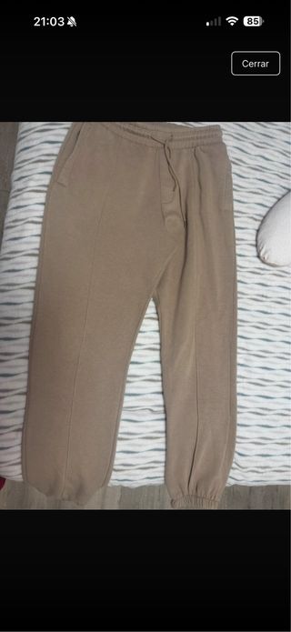 Pantalón de chándal beige