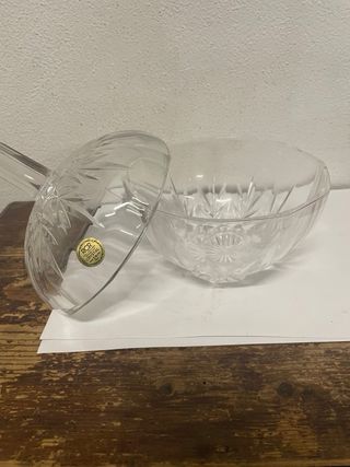 Vaso portaoggetti in cristallo RCR